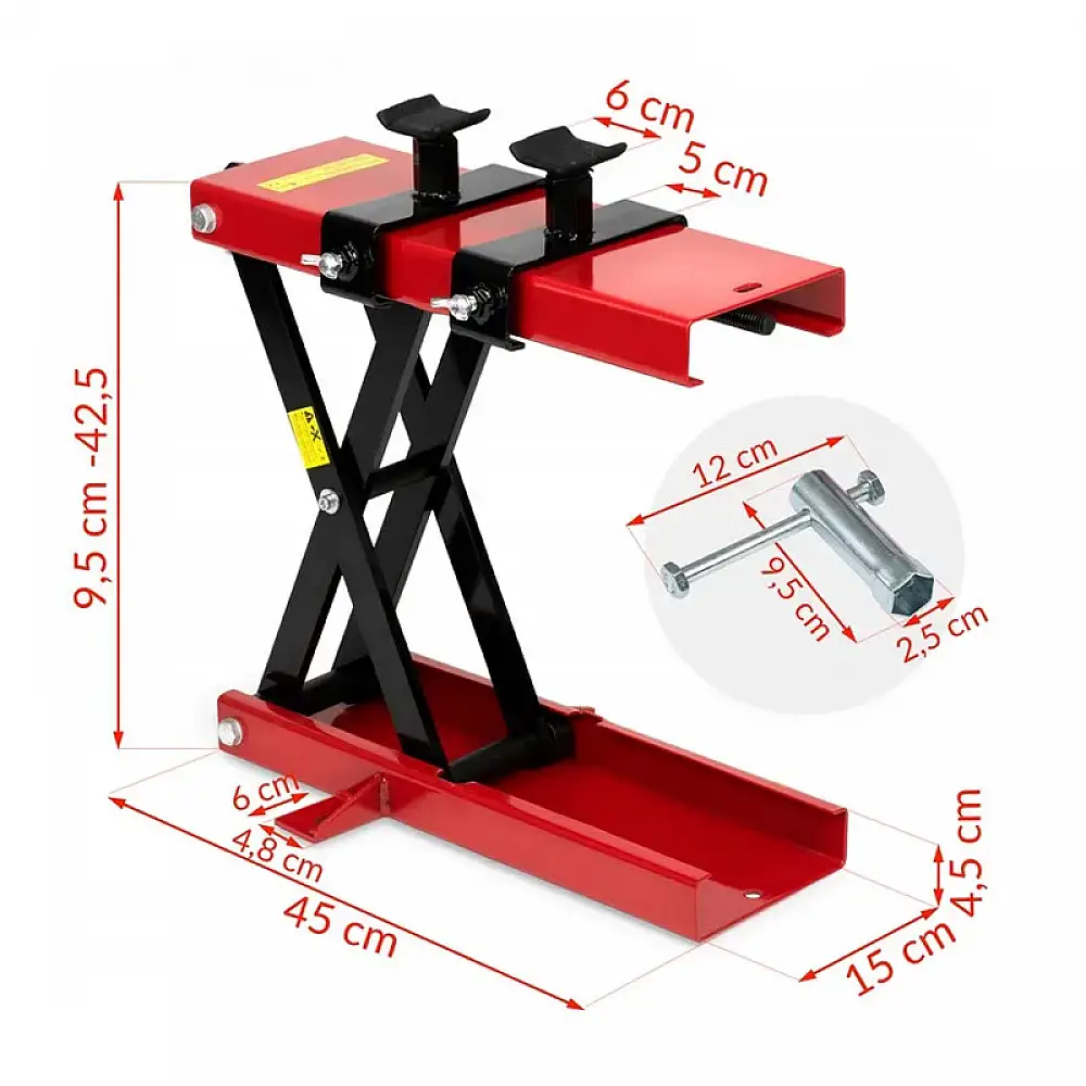Πτυσσόμενο Σταντ Μοτοσικλέτας 15 x 45 x 9.5-45.5 cm MP1 Humberg 4710