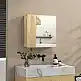 kleankin Ντουλάπι μπάνιου με καθρέφτη και 4 εσωτερικά ράφια, μοριοσανίδα, 60x15x60cm, χρώμα ξύλου 834-562V00ND