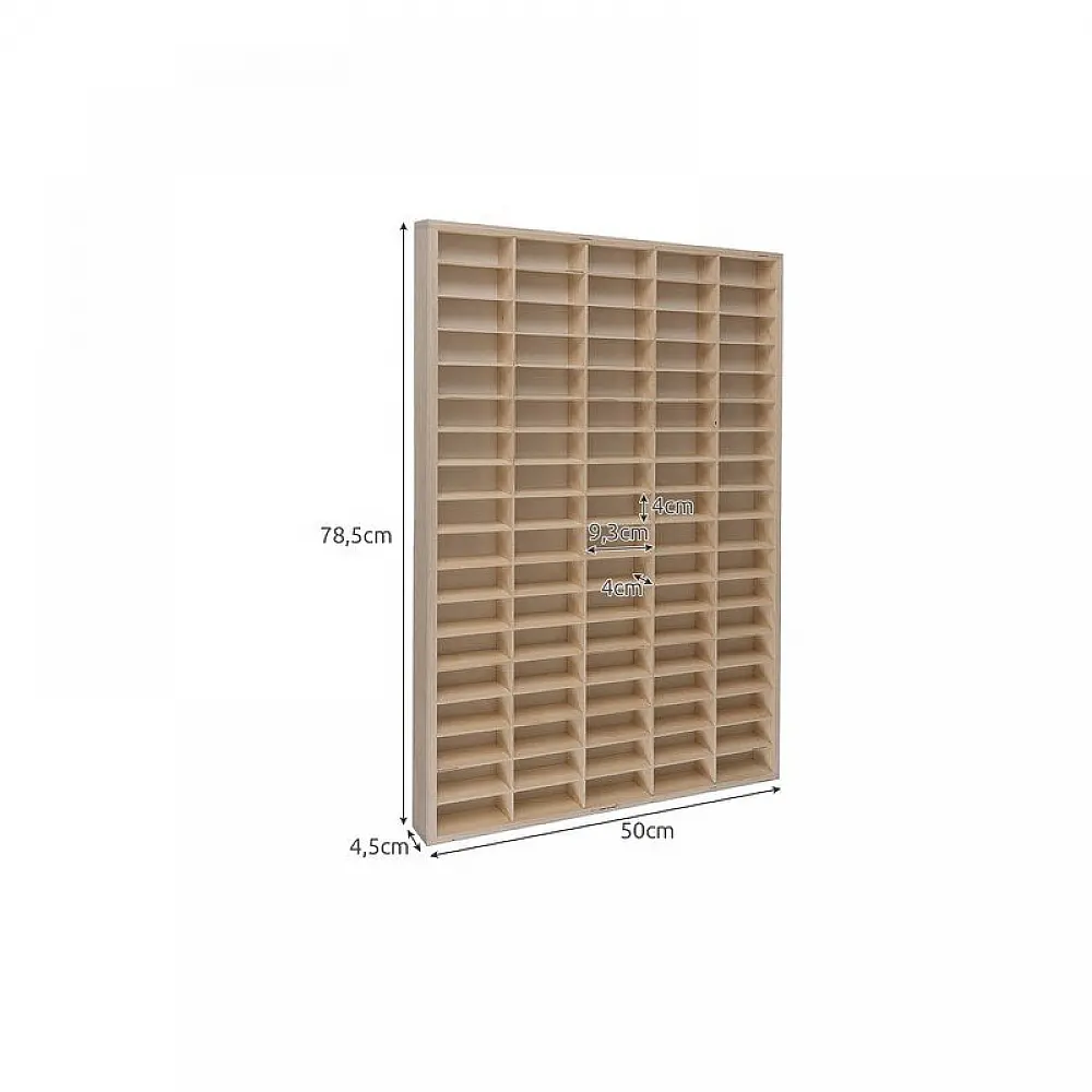 Ξύλινο Ράφι για Αυτοκινητάκια 90 Θέσεων 50 x 4.5 x 78.5 cm Kruzzel 21997