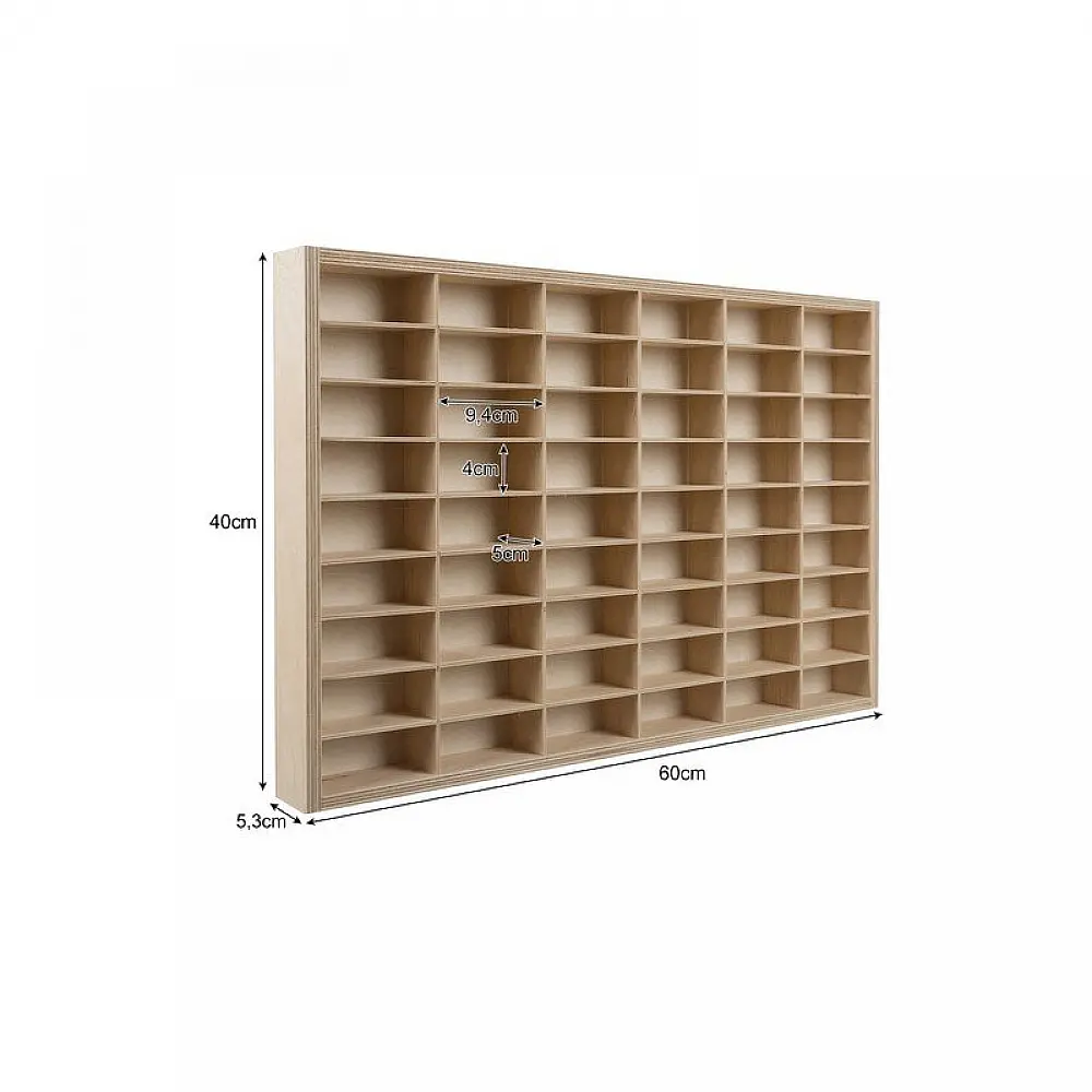 Ξύλινο Ράφι για Αυτοκινητάκια 54 Θέσεων 60 x 5.3 x 40 cm Kruzzel 21998