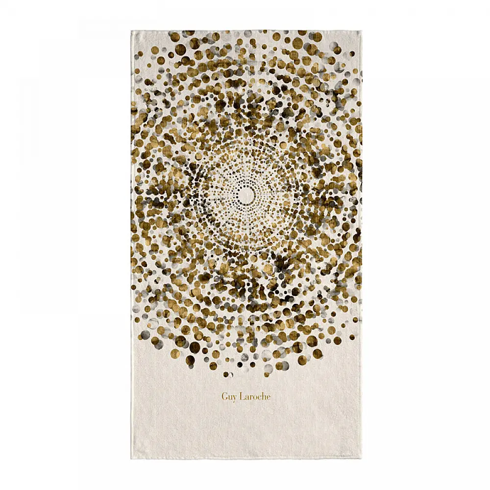 Πετσέτα Θαλάσσης 100 x 175 cm Velour Printed 2302 Golden Guy Laroche 1130030123014