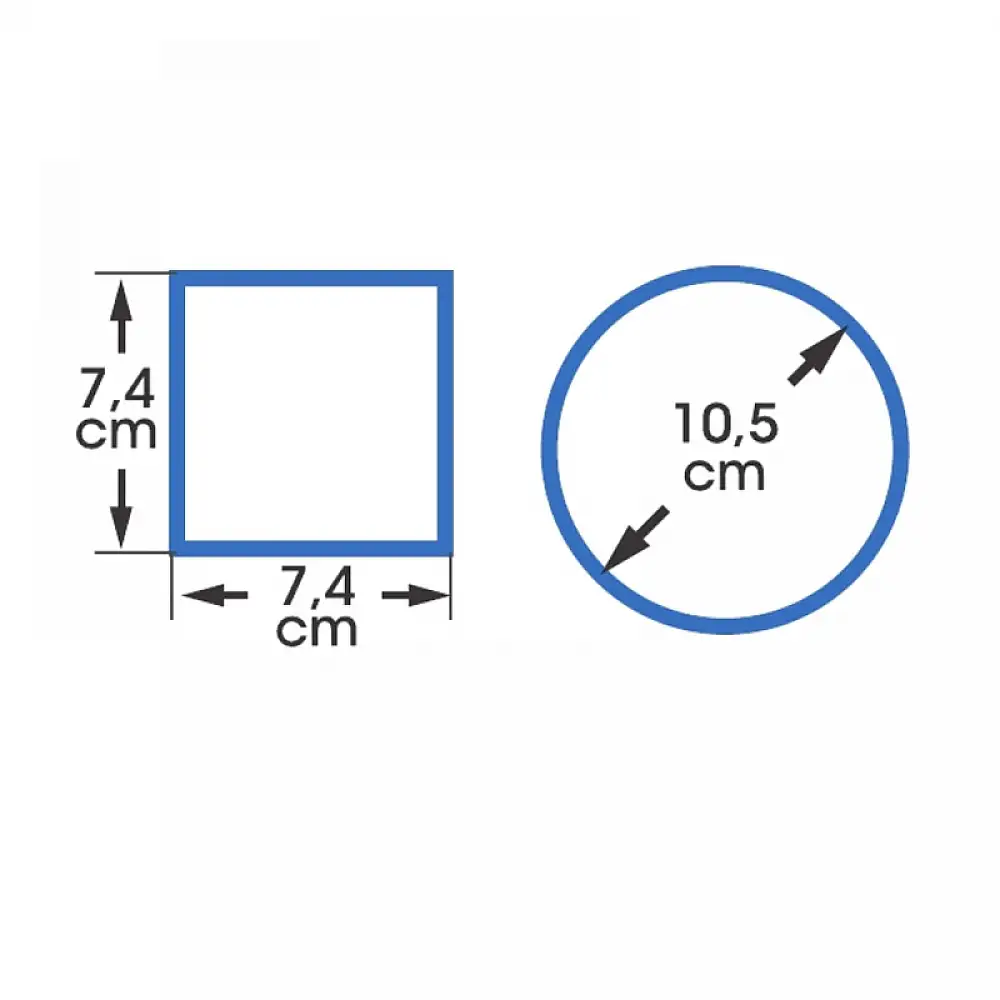 Σετ Πλαστικές Ημικυκλικές Κρεμαστές Γλάστρες 5 Lt 34.5 x 19 x 30 cm 4 τμχ Λευκό Tulipano Bama 30516