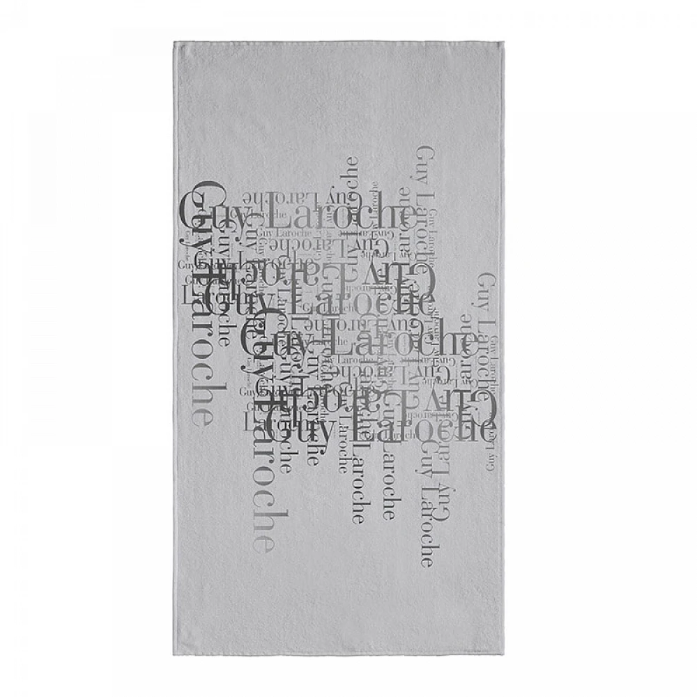 Πετσέτα Θαλάσσης 100 x 175 cm Velour Printed 2103 Silver Guy Laroche 1130030123007