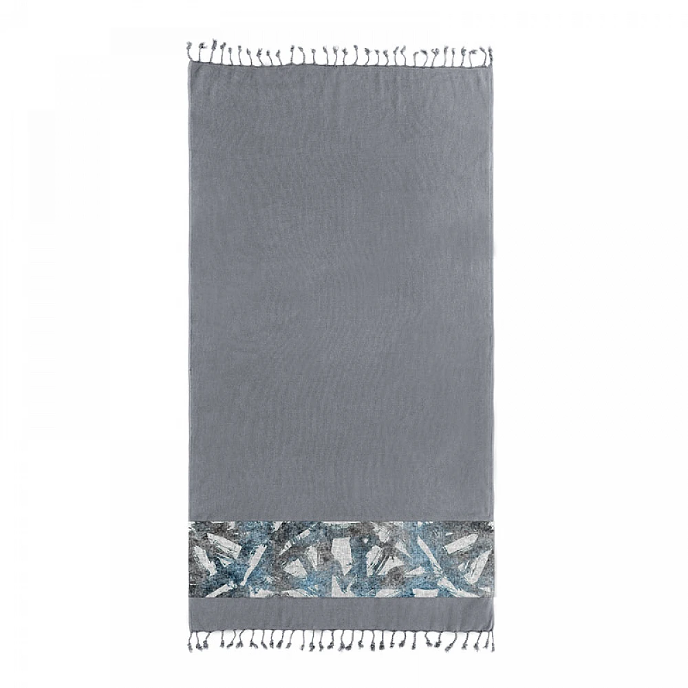 Πετσέτα Θαλάσσης 100% Βαμβάκι 90 x 170 cm Pestemal 16 Anthracite Guy Laroche 1130030122015
