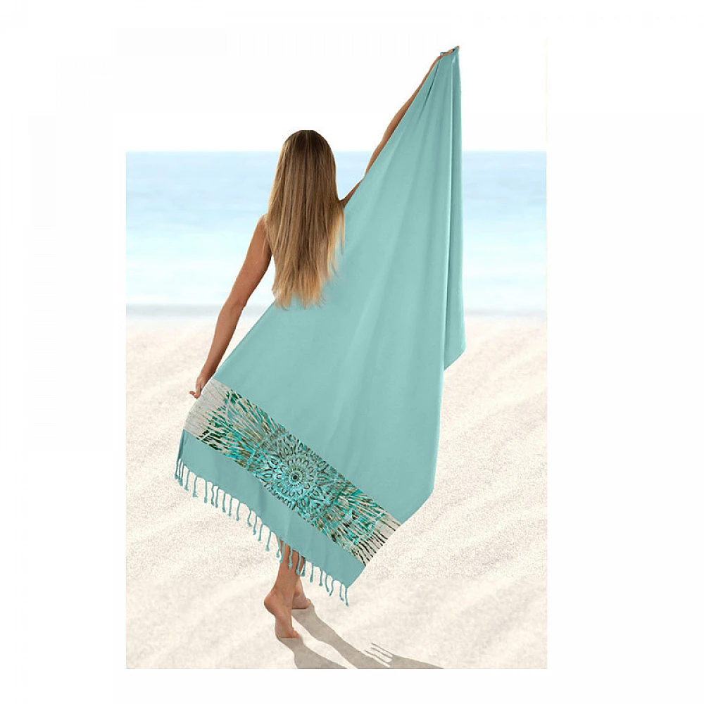 Πετσέτα Θαλάσσης 100% Βαμβάκι 90 x 170 cm Pestemal 14 Aqua Guy Laroche 1130030122012