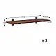 Σετ Επιτοίχια Ξύλινα Ράφια 60 x 20 x 7 cm 2 τμχ Songmics LWS04NB
