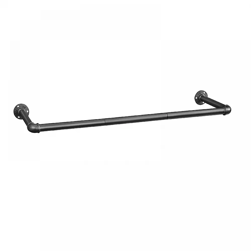 Επιτοίχια Μεταλλική Ράγα Ρούχων 92 x 30 x 7.5 cm Songmics HSR67BK