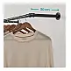 Επιτοίχια Μεταλλική Ράγα Ρούχων 92 x 30 x 7.5 cm Songmics HSR67BK
