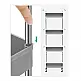 Μεταλλικό Τρόλεϊ Κουζίνας με 4 Ράφια 42 x 13.5 x 87 cm Songmics KSC008G01