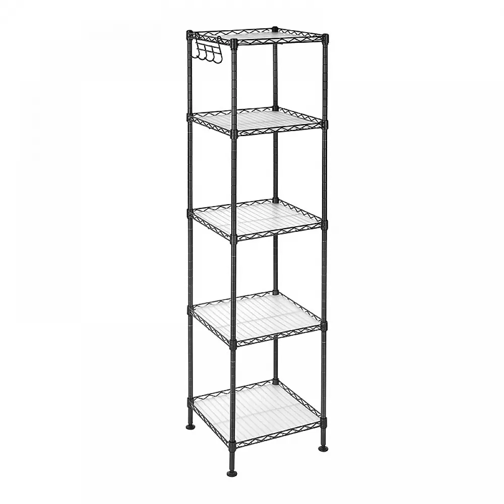 Μεταλλική Ραφιέρα με 5 Ράφια 30 x 30 x 123.5 cm Songmics LGR23BK