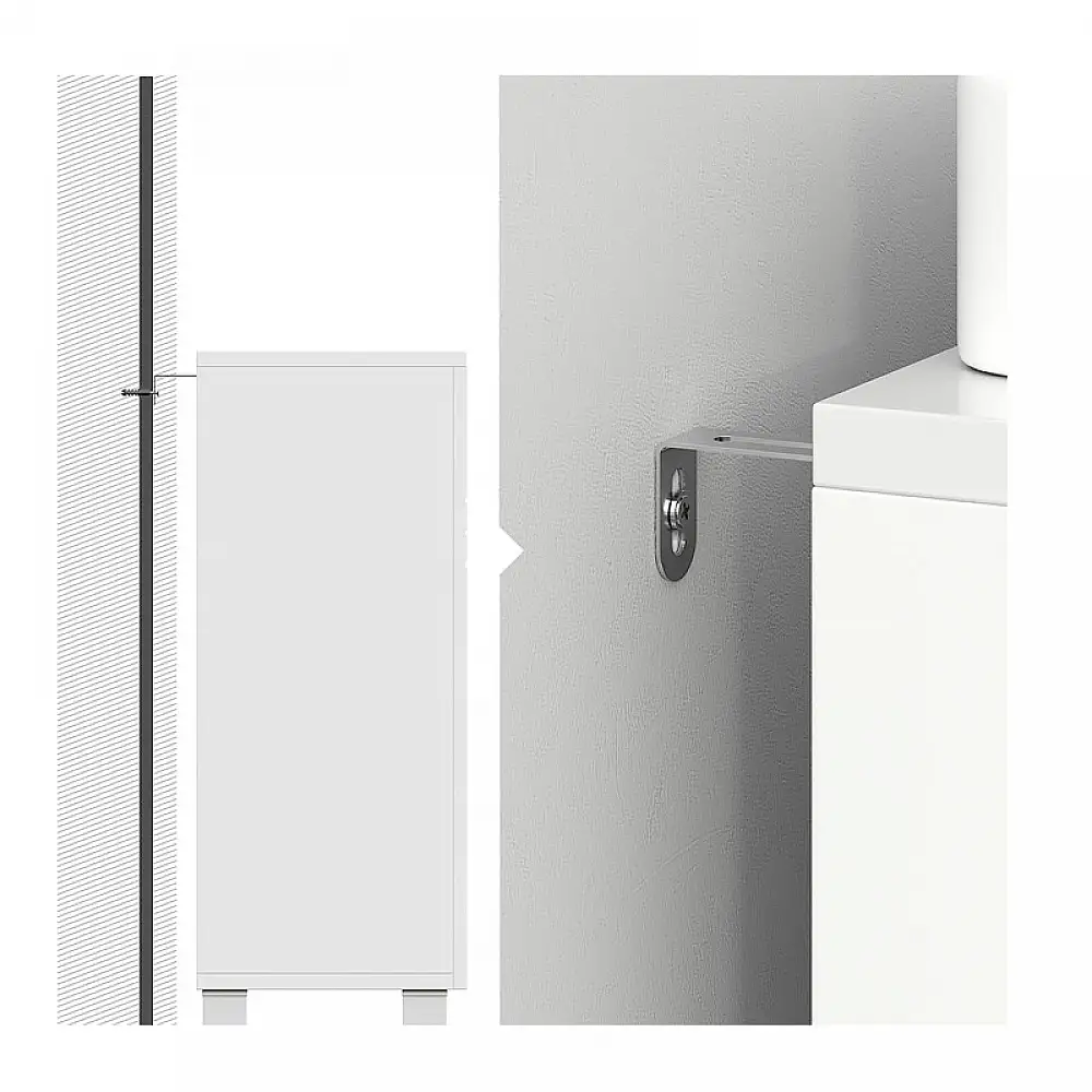 Ντουλάπι Νιπτήρα 60 x 30 x 63 cm VASAGLE BBK112W01