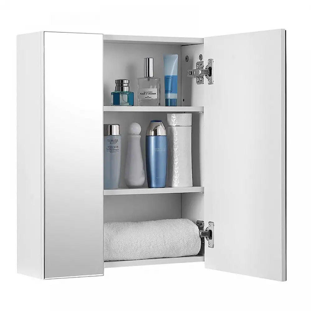 Καθρέπτης Μπάνιου με Ντουλάπι 60 x 15 x 55 cm VASAGLE BBK22WT