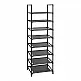 Μεταλλική Παπουτσοθήκη με 8 Ράφια 28 x 46 x 145 cm Songmics LSR24BK
