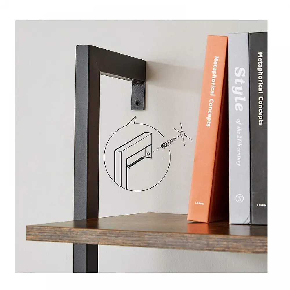 Μεταλλική Ραφιέρα με 6 Ξύλινα Ράφια 60 x 30 x 204.8 cm VASAGLE LLS103B01