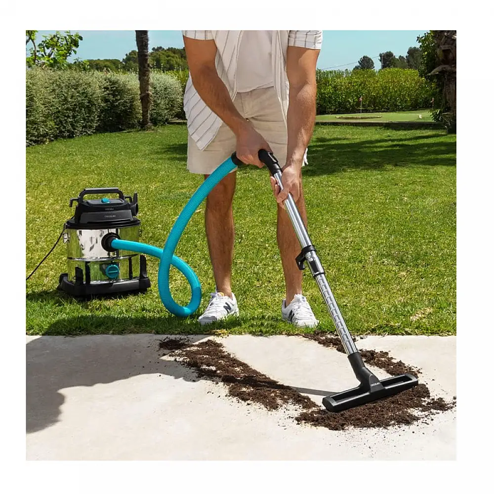 Ηλεκτρική Σκούπα για Στερεά και Υγρά 20 Lt 1400 W Cecotec Conga RockStar Wet&Dry Steel Max CEC-08114