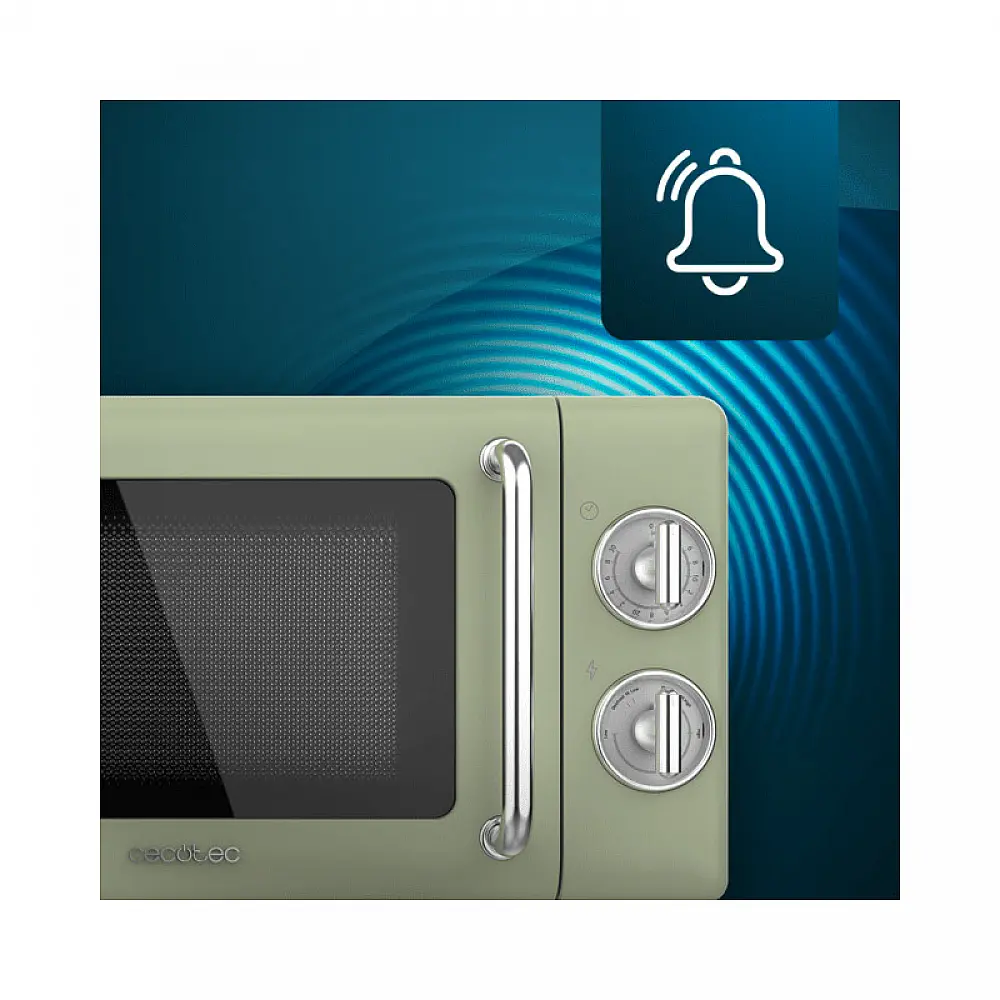 Φούρνος Μικροκυμάτων 20 Lt 700 W Cecotec ProClean 3010 Retro Green CEC-01702 Φούρνος Μικροκυμάτων 20 Lt 700 W Cecotec ProClean 3010 Retro Green CEC-01702