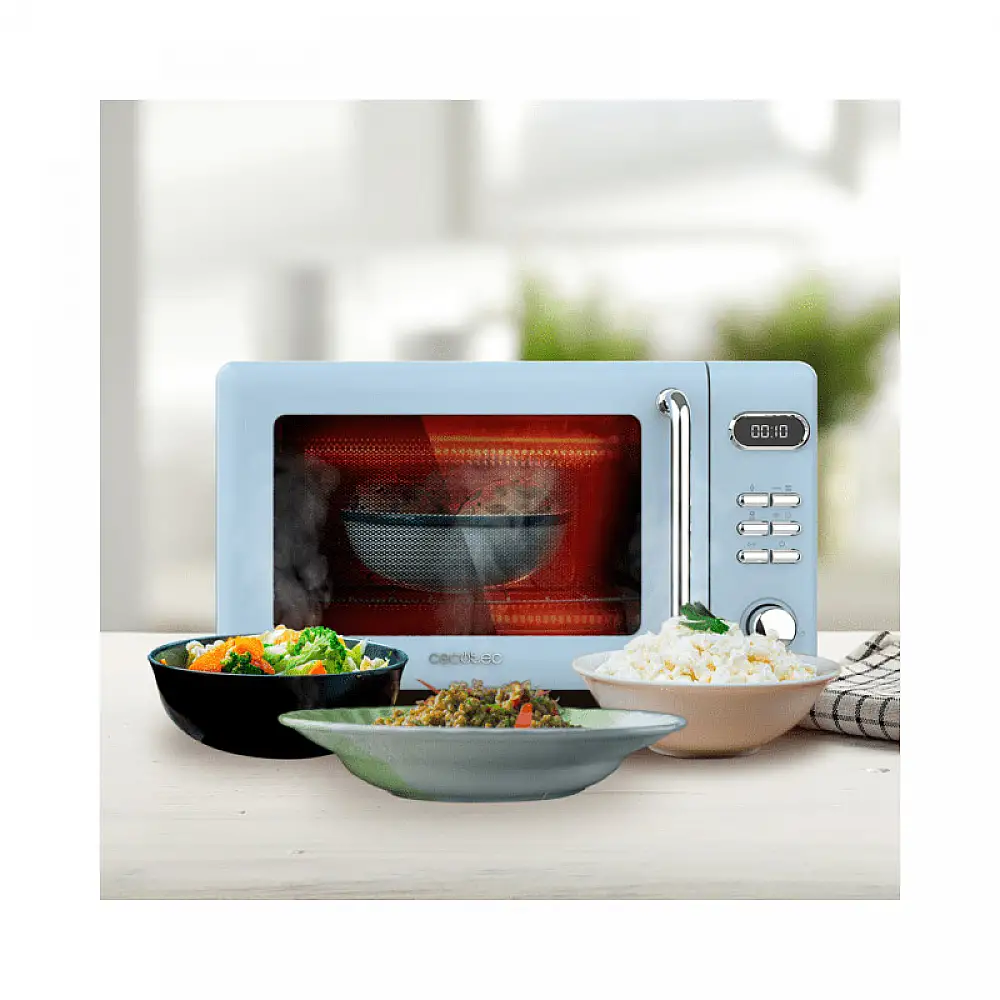 Φούρνος Μικροκυμάτων με Γκριλ 20 Lt 700 W Cecotec ProClean 5110 Retro Blue CEC-01711