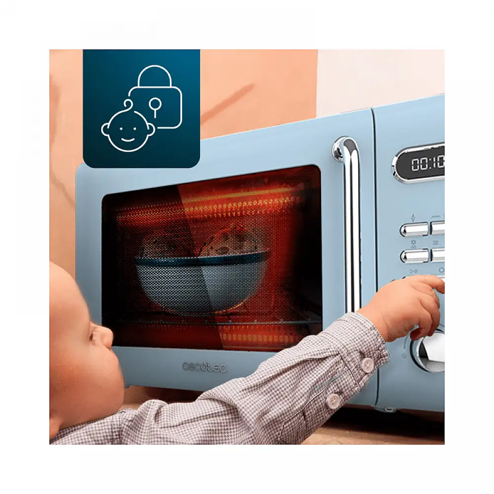 Φούρνος Μικροκυμάτων με Γκριλ 20 Lt 700 W Cecotec ProClean 5110 Retro Blue CEC-01711