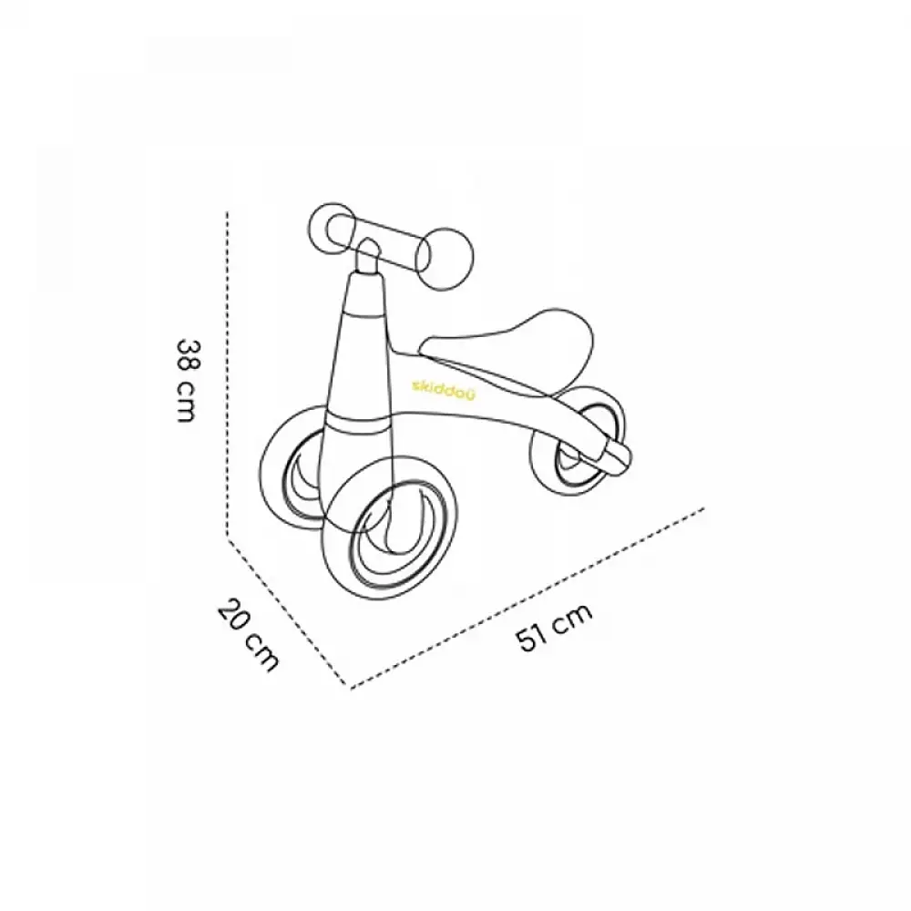 Παιδικό Ride On Ποδήλατο Ισορροπίας Skiddou Berit Blue 2030023