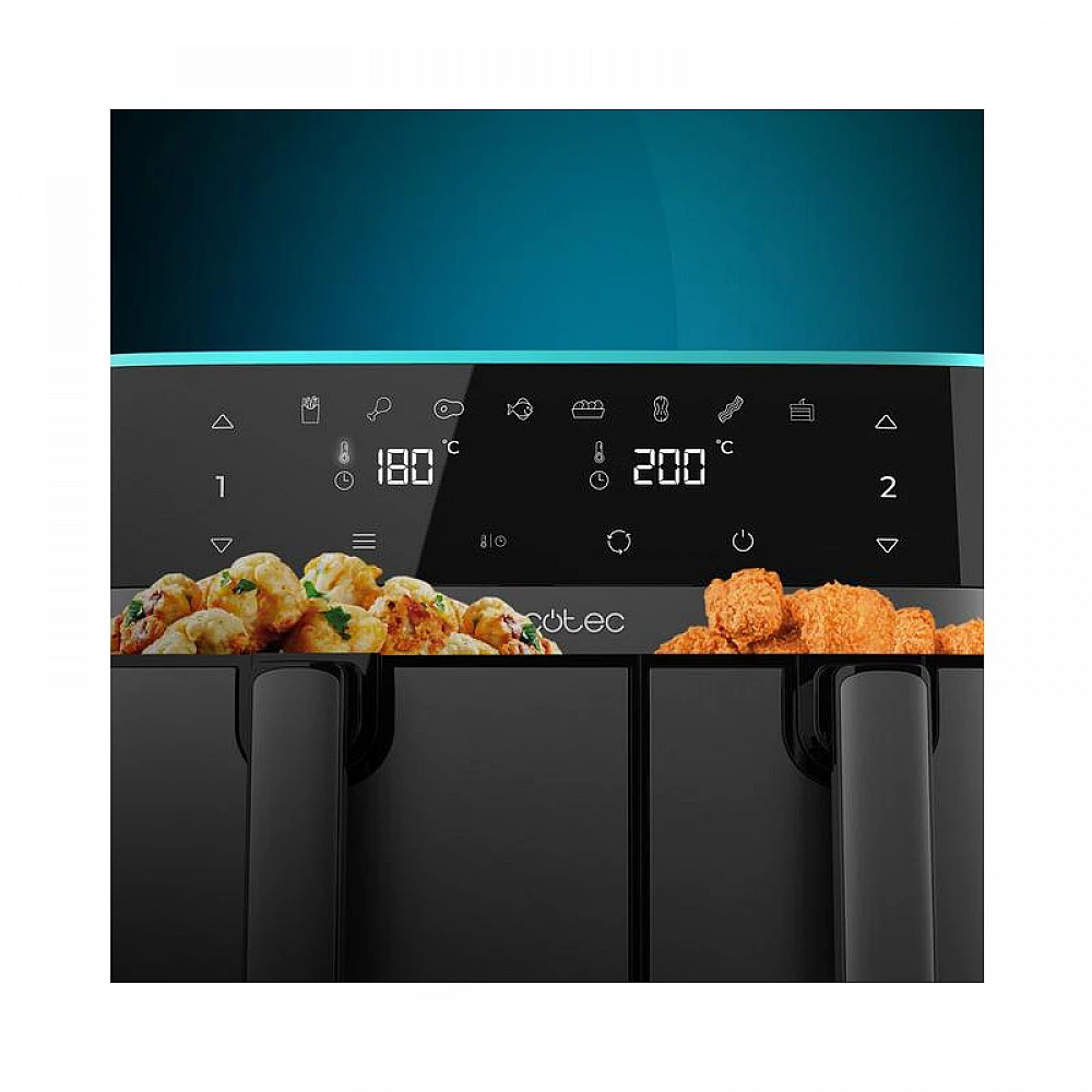 Διπλή Ψηφιακή Φριτέζα Αέρος 9 Lt 2700 W Cecofry DuoSize 9000 Cecotec CEC-04954 Διπλή Ψηφιακή Φριτέζα Αέρος 9 Lt 2700 W Cecofry DuoSize 9000 Cecotec CEC-04954