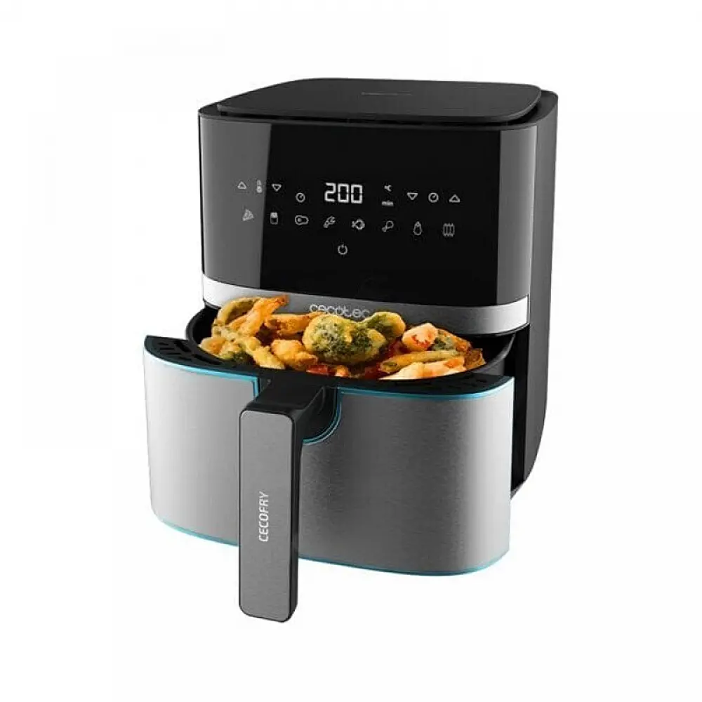 Ψηφιακή Φριτέζα Αέρος 5.5 Lt 1700 W Cecofry Full Inox 5500 Connected Pack Cecotec CEC-03320