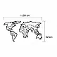 Μεταλλικός Διακοσμητικός Παγκόσμιος Χάρτης Τοίχου 100 x 52 cm Shally Dogan 02815302