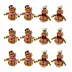 Σετ Χριστουγεννιάτικα Λούτρινα Gingerbread 12 τμχ Bakaji 02815028