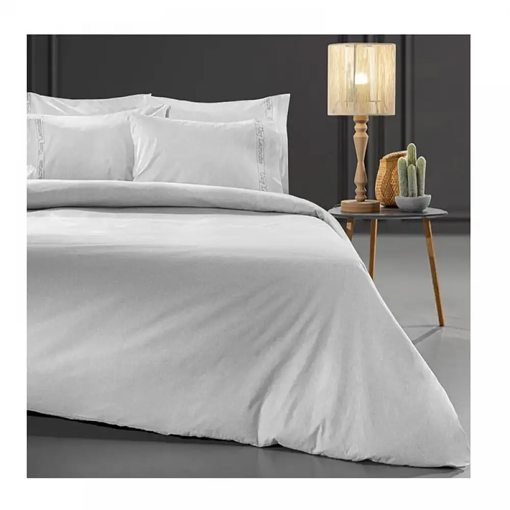 Σεντόνι Υπέρδιπλο 240 x 270 cm 100% Βαμβάκι Περκάλι Color Plus Smoke Guy Laroche 1110092223009