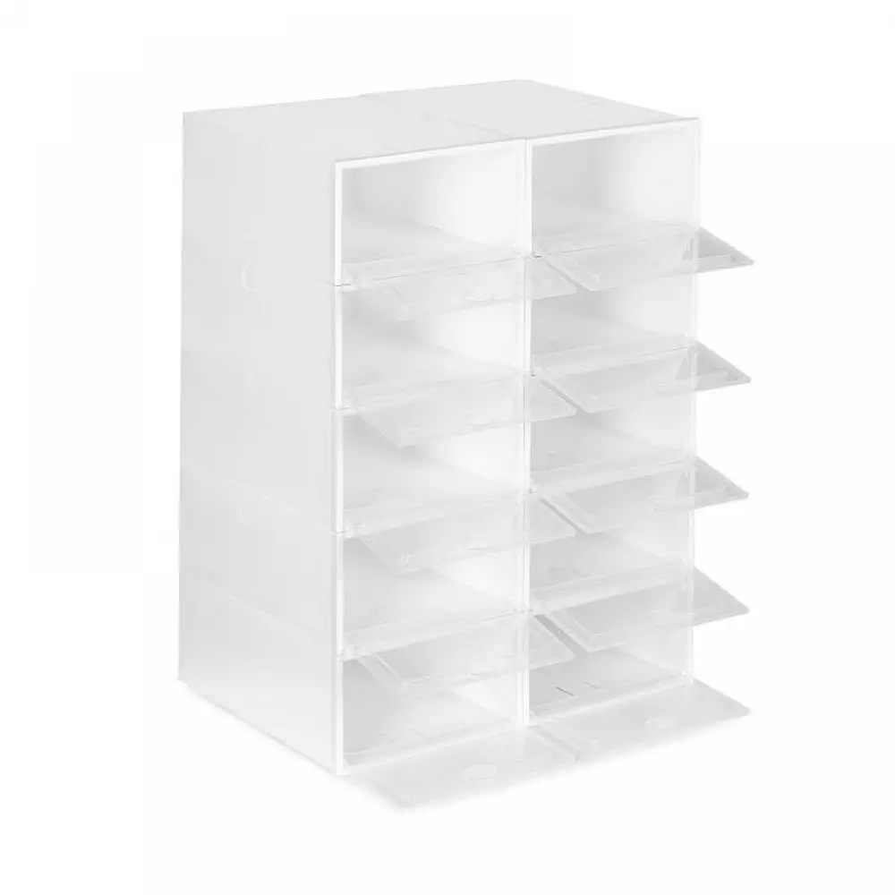 Πλαστική Αρθρωτή Παπουτσοθήκη με 10 Ράφια 42.5 x 30.5 x 61.5 cm ModernHome PJJSB0002