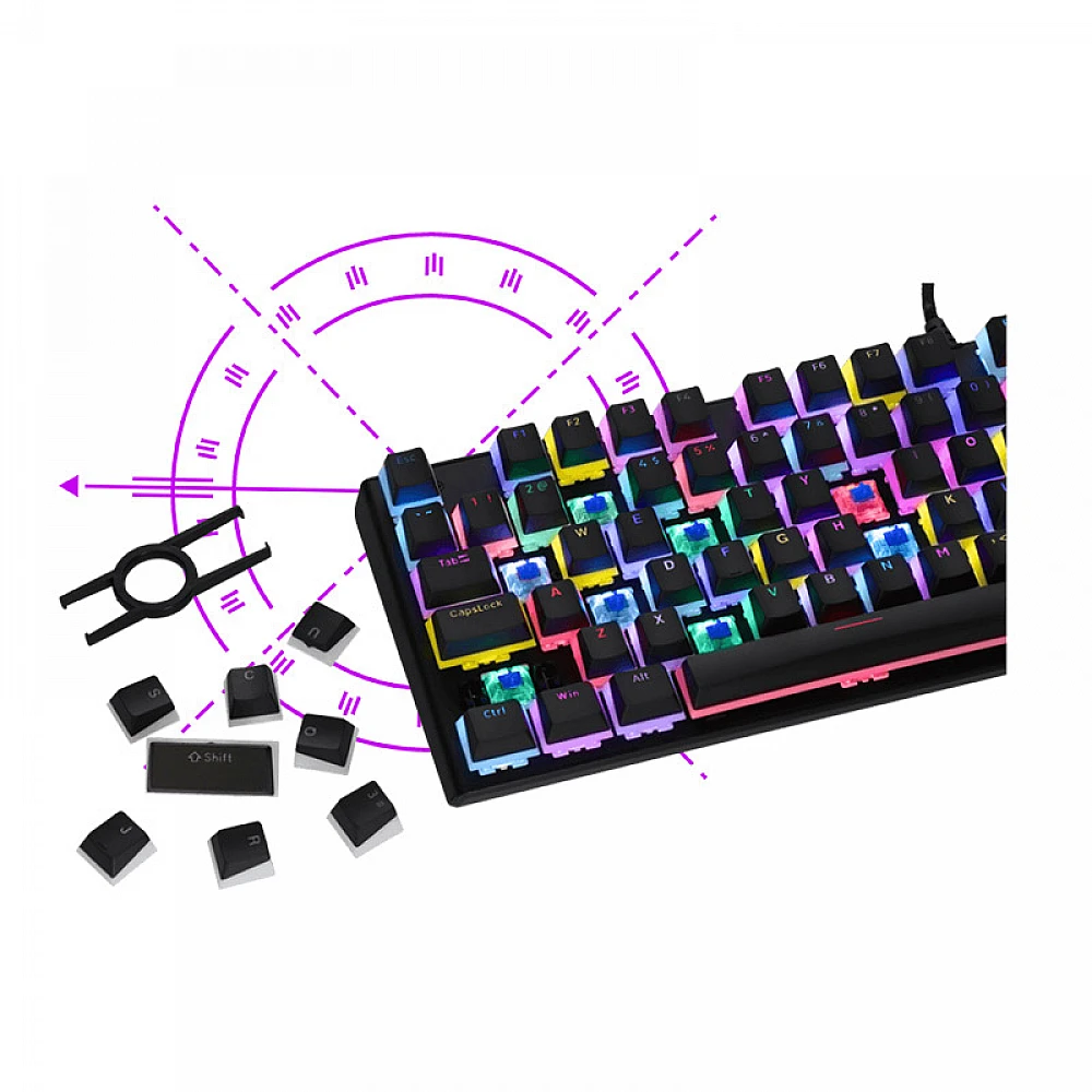 Ενσύρματο Μηχανικό Πληκτρολόγιο USB με RGB Φωτισμό US Blue Blitz Claw Preyon PBBC87B Ενσύρματο Μηχανικό Πληκτρολόγιο USB με RGB Φωτισμό US Blue Blitz Claw Preyon PBBC87B