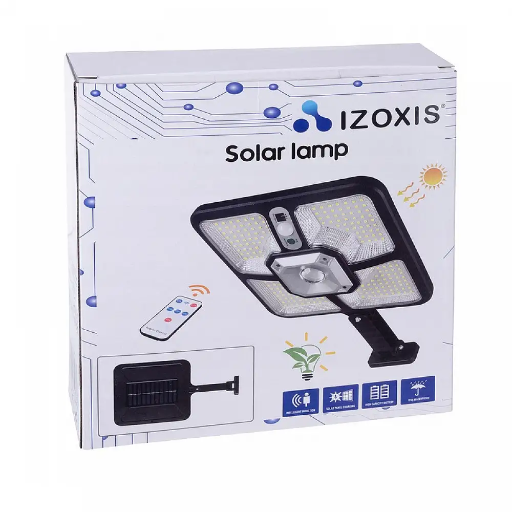 Επιτοίχιος Ηλιακός Προβολέας με Αισθητήρα Κίνησης και Τηλεχειριστήριο 8 W Izoxis 22736