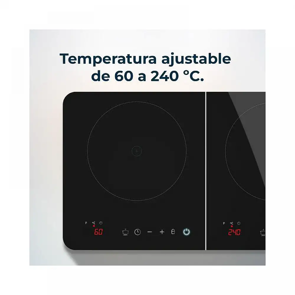 Επιτραπέζια Διπλή Επαγωγική Εστία 3500 W Cecotec Full Magma CEC-02663