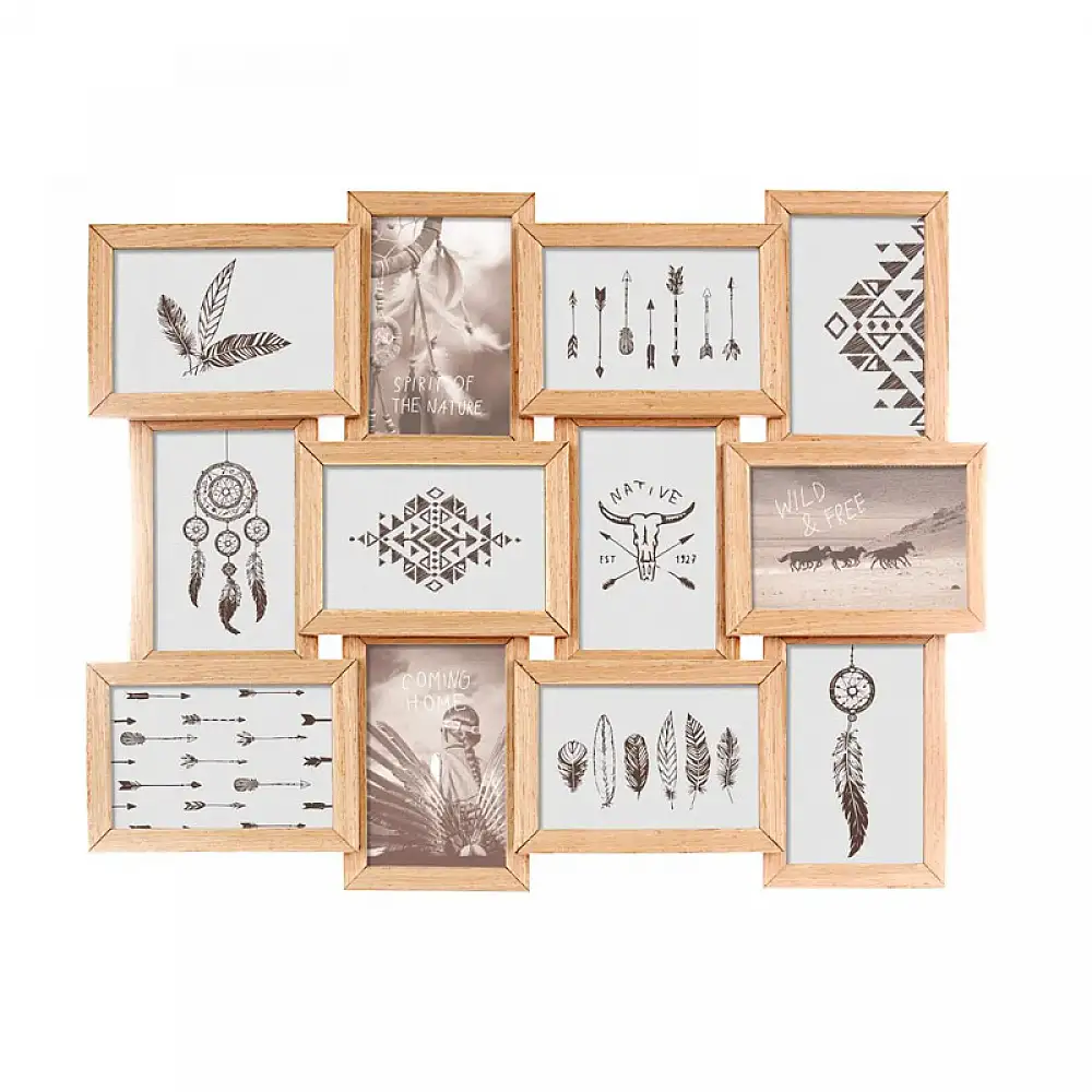 Ξύλινη Κορνίζα 12 Θέσεων 59.5 x 3 x 45.5 cm Atmosphera 114691