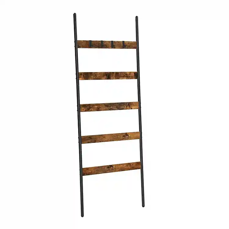 Μεταλλική Κρεμάστρα - Σκάλα Τοίχου 65 x 178 cm VASAGLE LLS011B01