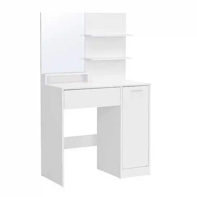 Ξύλινο Μπουντουάρ με Καθρέπτη 80 x 40 x 132 cm VASAGLE RDT119W01