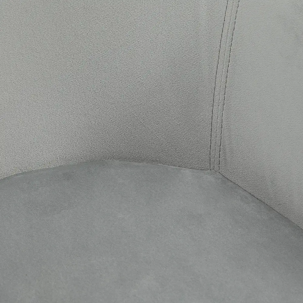 HOMCOM Σετ 2 καρέκλες τραπεζαρίας με επένδυση από βελούδο με μπράτσα και ξύλινα πόδια, γκρι 835-728V00GY