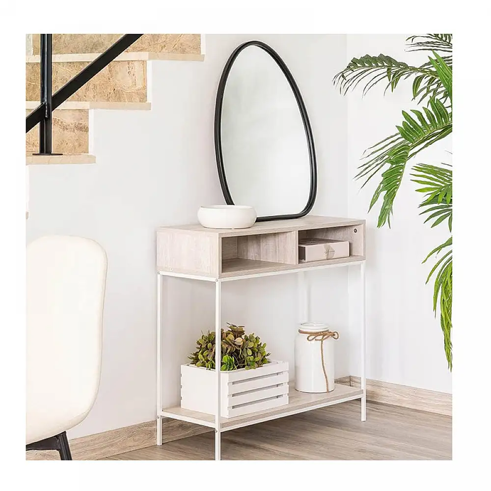 Μεταλλική Κονσόλα με 3 Ράφια 80 x 30 x 75 cm Bakaji 02839904