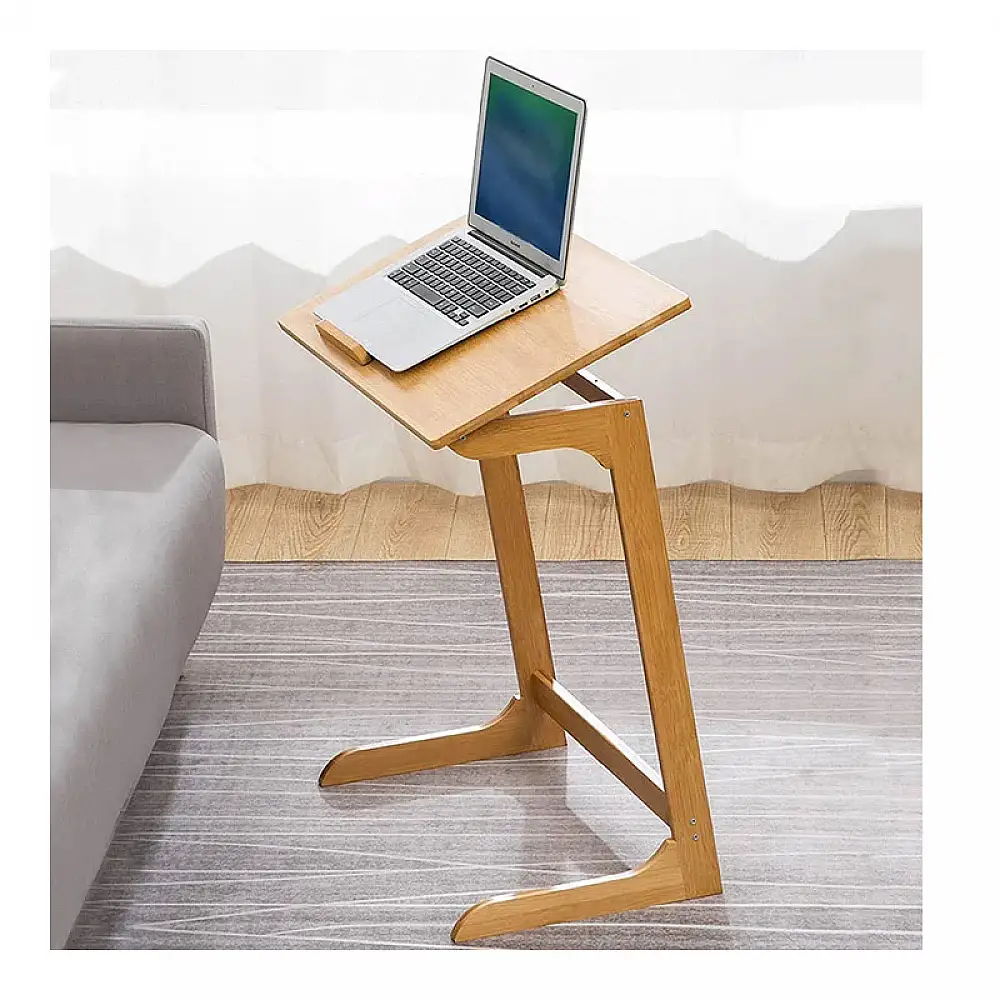 Ξύλινο Γραφείο για Laptop από Μπαμπού 60 x 35 x 67 cm Bakaji 02814188