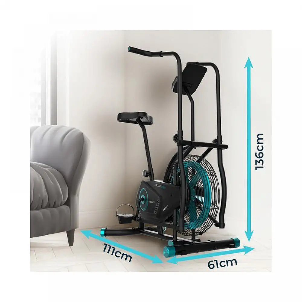 Ποδήλατο Γυμναστικής Spinning με Αντίσταση Αέρα Cecotec DrumFit CrossFit 2000 Eolo CEC-07229