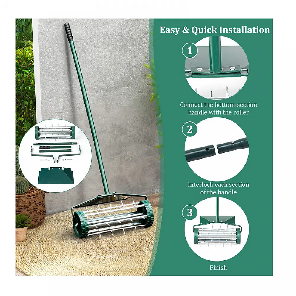 Εξαερωτήρας Γκαζόν Χειρός 46 x 23 x 127 cm Costway GT3425