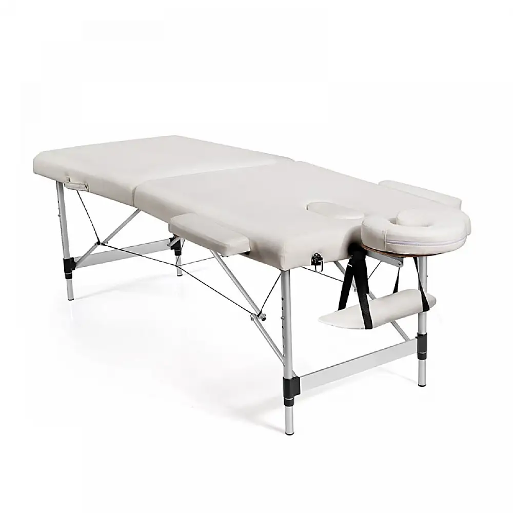 Φορητό Αναδιπλούμενο Επαγγελματικό Κρεβάτι - Κλίνη Μασάζ Φυσικοθεραπείας 180 x 70 x 59.5-80 cm Costway HB87019WH