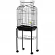 PawHut Bird Cage με 3 κούρνιες, 2 μπολ και 2 πλαϊνές πόρτες, σε ατσάλι, PP και ξύλο, 46x36x130 cm, Μαύρο D10-077 PawHut Bird Cage με 3 κούρνιες, 2 μπολ και 2 πλαϊνές πόρτες, σε ατσάλι, PP και ξύλο, 46x36x130 cm, Μαύρο D10-077