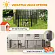 PawHut Dog Fence με 6 Modular Panel Indoor and Outdoor, Ατσάλι, 164x83x80 cm, Μαύρο D06-201V00BK