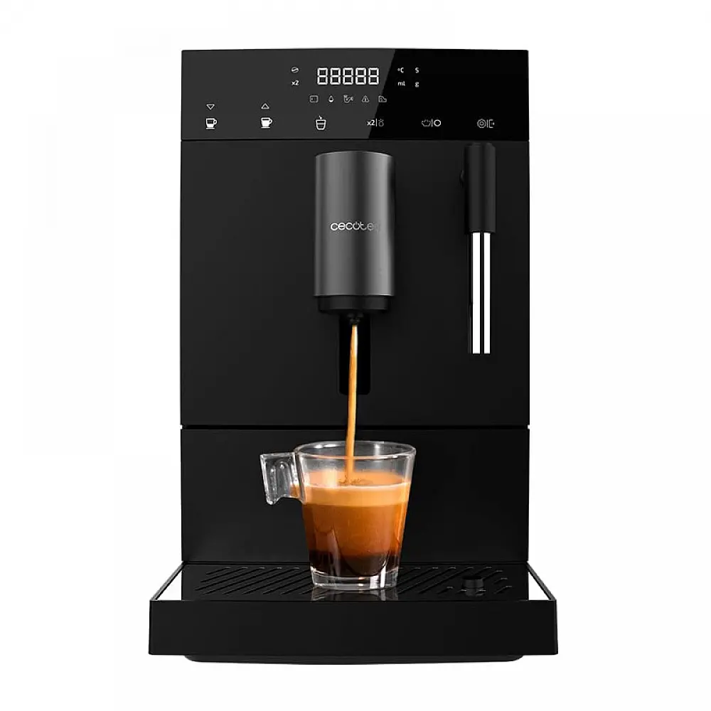 Υπεραυτόματη Καφετιέρα Espresso Cremmaet Compact Steam 19 Bar με Μύλο Άλεσης Καφέ Cecotec CEC-01637 Υπεραυτόματη Καφετιέρα Espresso Cremmaet Compact Steam 19 Bar με Μύλο Άλεσης Καφέ Cecotec CEC-01637