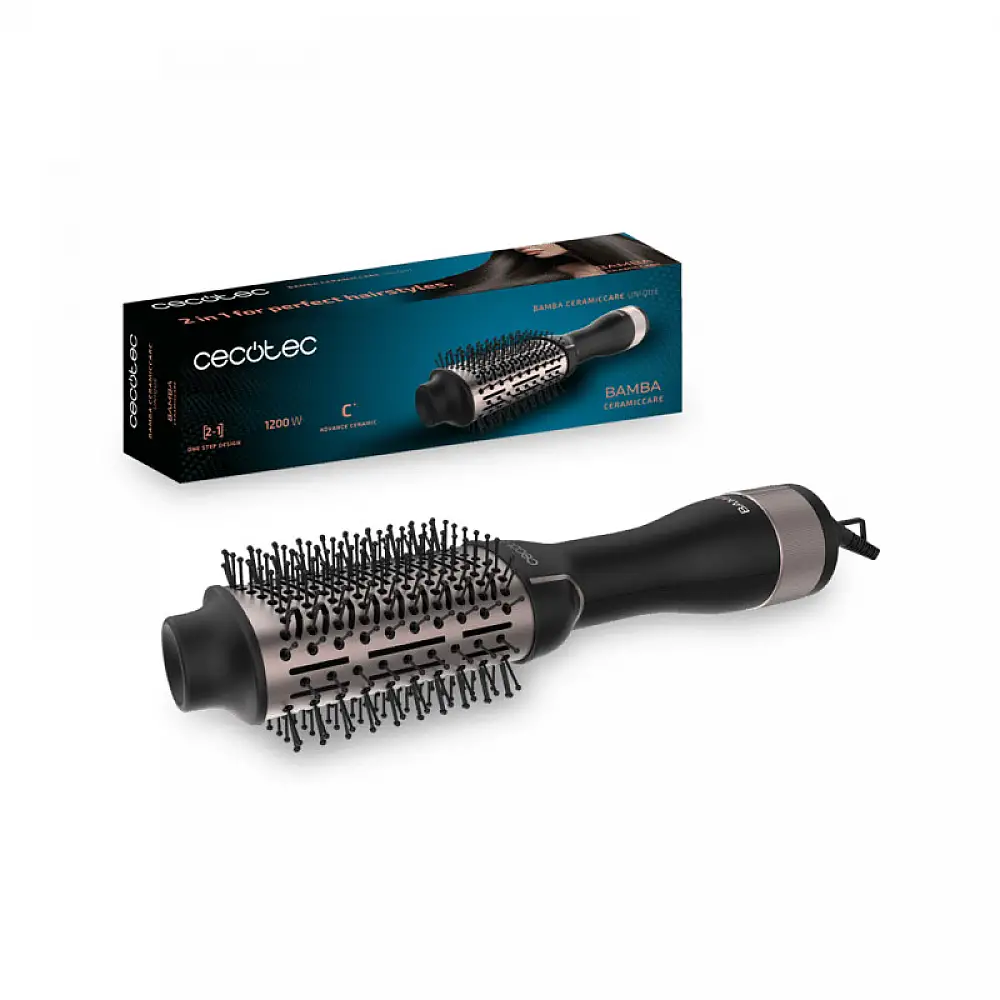 Ηλεκτρική Κεραμική Βούρτσα Μαλλιών με Αέρα 1200 W Cecotec Bamba CeramicCare Unique CEC-03372