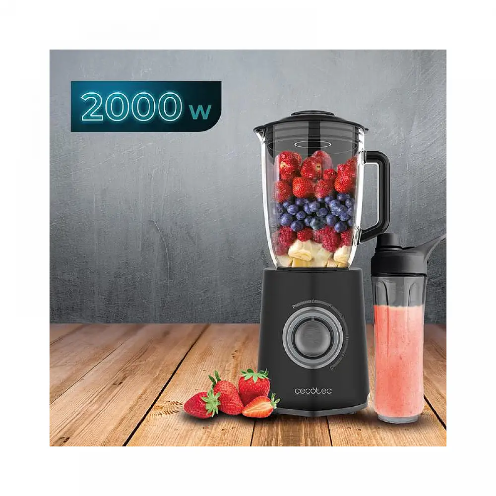 Μπλέντερ 1.5 Lt Cecotec Power Black Titanium 2000MAX Mix Go CEC-04383