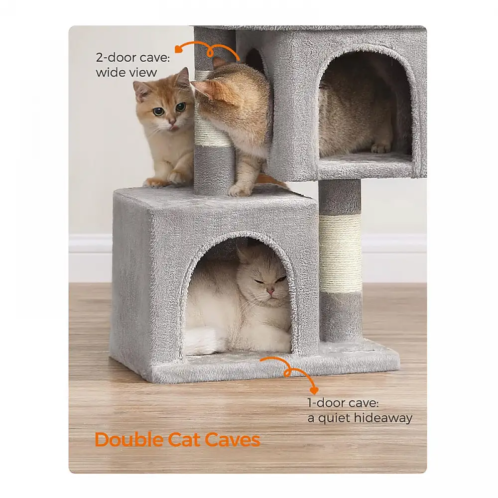 Δέντρο Γάτας - Ονυχοδρόμιο 40 x 30 x 67 cm Γκρι PCT611W01 Feandrea