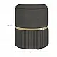 HOMCOM Storage Pouf 120 kg max για Σαλόνι, Είσοδο και Υπνοδωμάτιο, σε πολυεστέρα, 36x36x44 cm, Γκρι 838-439V00GY HOMCOM Storage Pouf 120 kg max για Σαλόνι, Είσοδο και Υπνοδωμάτιο, σε πολυεστέρα, 36x36x44 cm, Γκρι 838-439V00GY