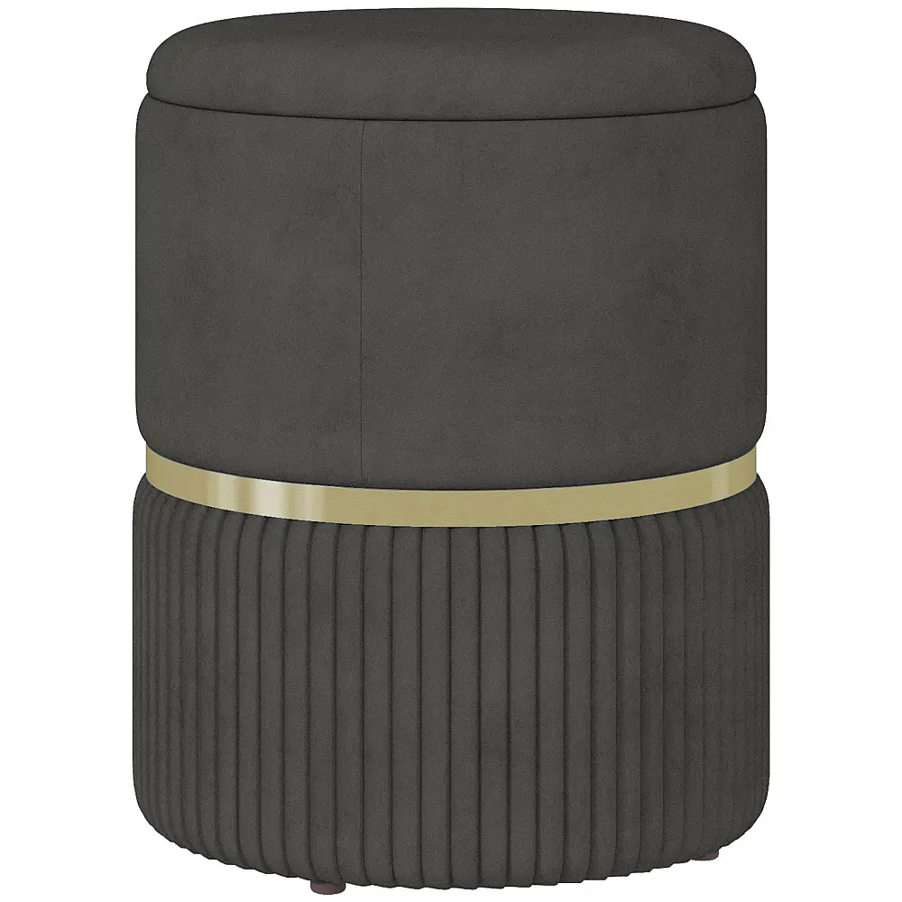HOMCOM Storage Pouf 120 kg max για Σαλόνι, Είσοδο και Υπνοδωμάτιο, σε πολυεστέρα, 36x36x44 cm, Γκρι 838-439V00GY HOMCOM Storage Pouf 120 kg max για Σαλόνι, Είσοδο και Υπνοδωμάτιο, σε πολυεστέρα, 36x36x44 cm, Γκρι 838-439V00GY