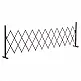 Outsunny Scissor Gate Fence Extendable Scissor Barrier 35-300cm Κήπος Αλουμίνιο καφέ H103,5cm 844-138